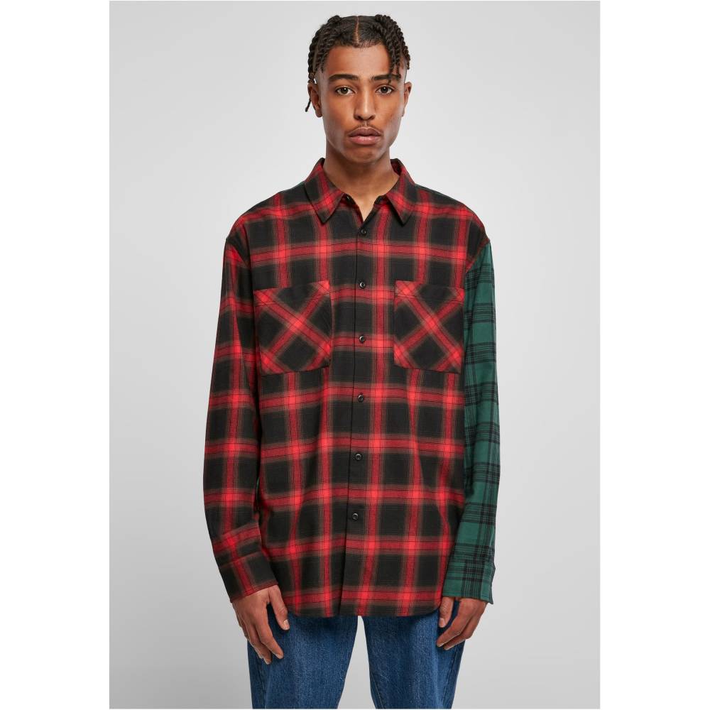 Urban Classics - Oversized Mix Check Overhemd - Multicolours